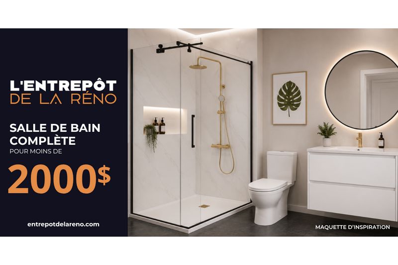 Rénover sa salle de bain sans exploser son budget avec L’Entrepôt de la Réno